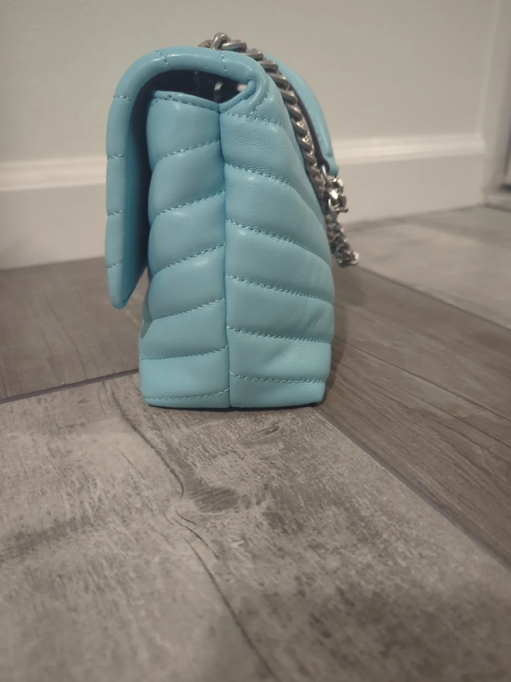 Authentic Tory Burch Kira Tiffany Blue Shoulder/Crossbody Bag